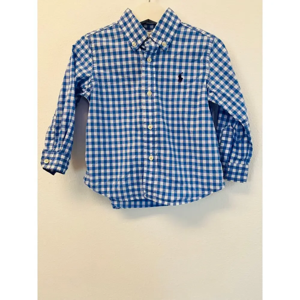 Ralph Lauren Gingham Polo boys 24 mo